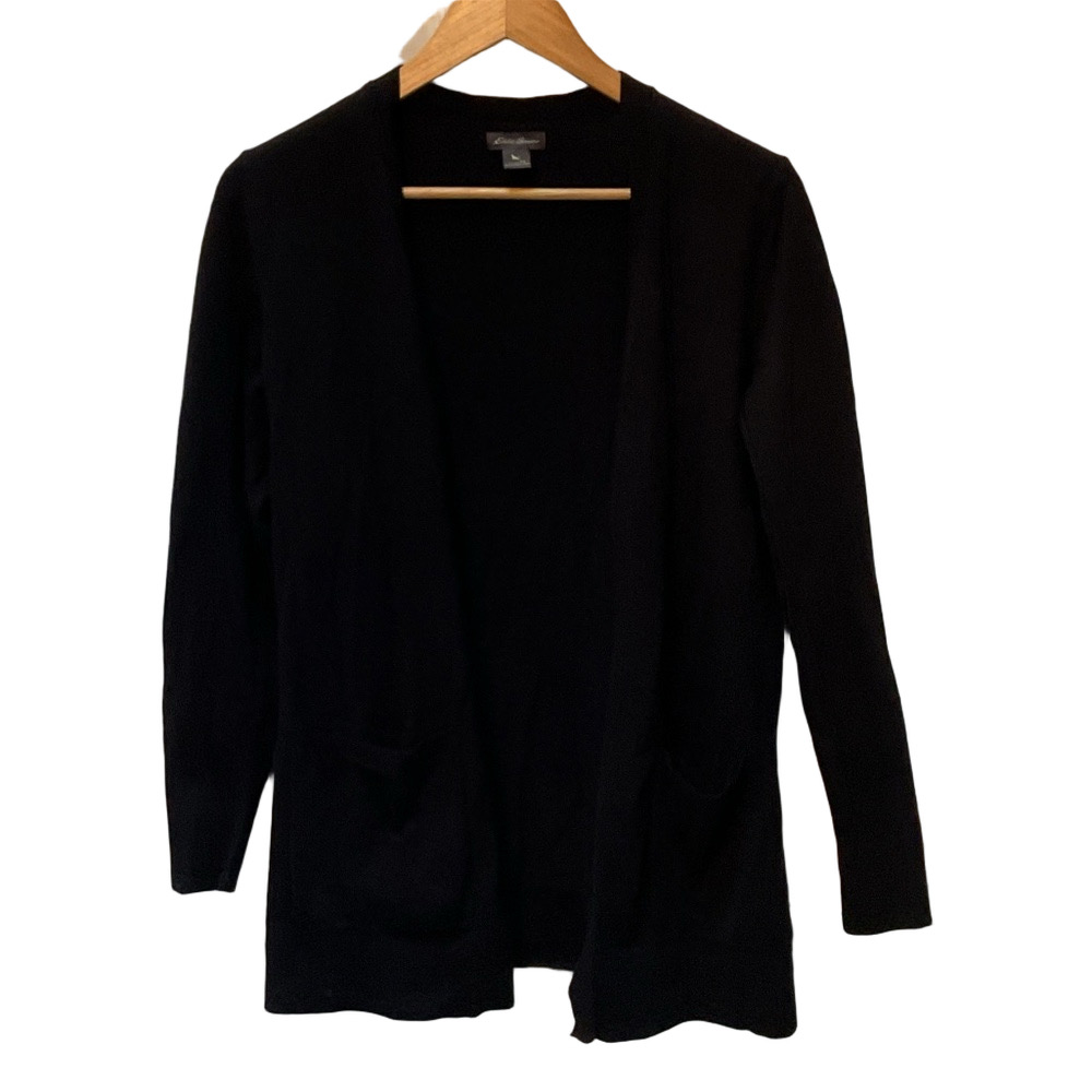 Eddie Bauer Women's Elegant Black Cardigan